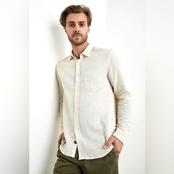 NWT Rails Wyatt Long Sleeve Woven Shirt // Hummus // Men’s L - Picture 3 of 8